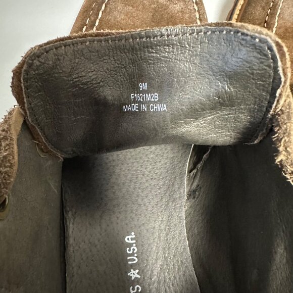 John Varvatos U.S.A. Mens Brown Suede Leather Lug Sole Eriksen Chukka Boots 9M - Picture 3 of 15